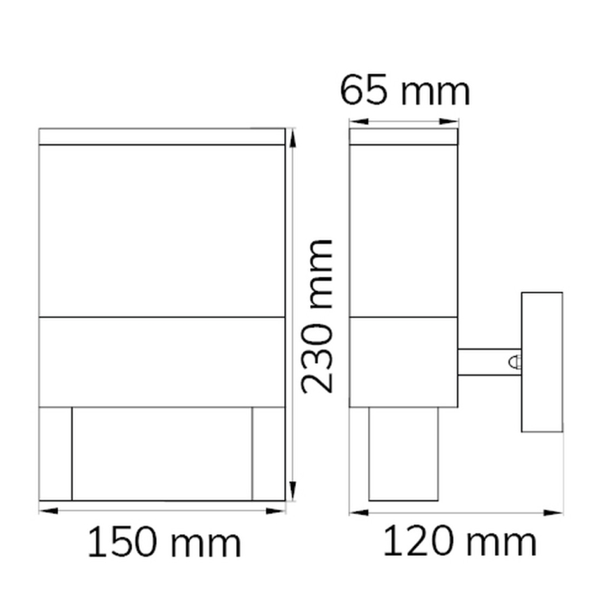 Wofi 12227 - Світлодіодний номер будинку DIEGO LED/10,5W/230V 3000K IP54