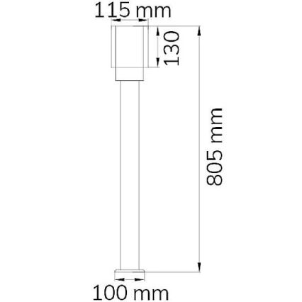 Wofi 12232 - Вулична лампа PITA 1xE27/10W/230V IP54