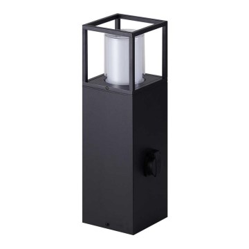 Wofi 12233 - Вулична LED лампа з розеткою FILIA LED/8,5W/230V IP54 50 см SCHUKO