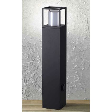 Wofi 12234 - Вулична LED лампа з розеткою FILIA LED/8,5W/230V IP54 80 см SCHUKO