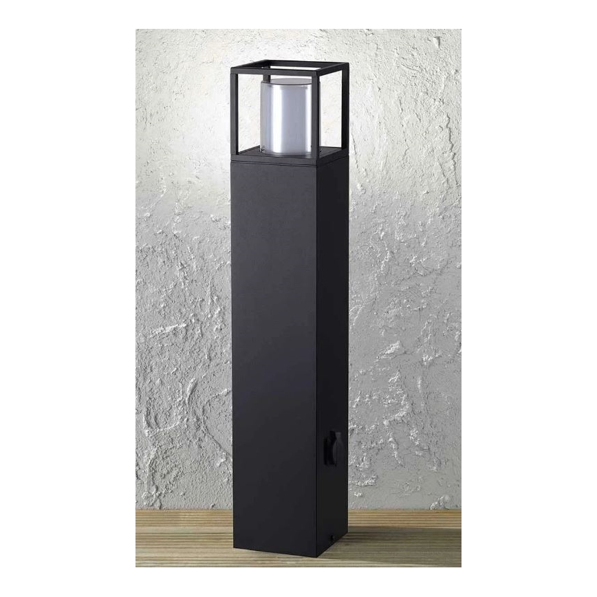 Wofi 12234 - Вулична LED лампа з розеткою FILIA LED/8,5W/230V IP54 80 см SCHUKO