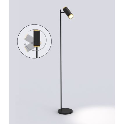 Wofi 3003-104 - LED Торшер з регулюванням яскравості TOULOUSE LED/10W/230V чорний/золотий