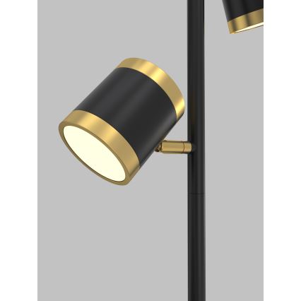 Wofi 3003-304S - диммируемый светодиодный торшер TOULOUSE 3xLED/7Вт/230В черный/золотой