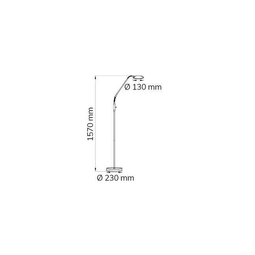Wofi 3006.01.64.9000 - LED Торшер з регулюванням яскравості TWIN LED/4,6W/230V