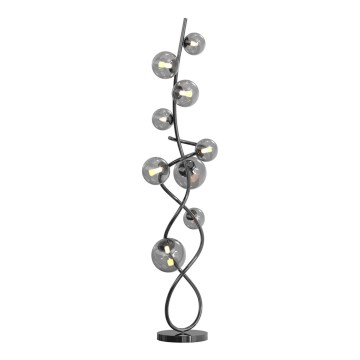 Wofi 3014-905 - Світлодіодний торшер NANCY 9xG9/3,5W/230V чорний хром