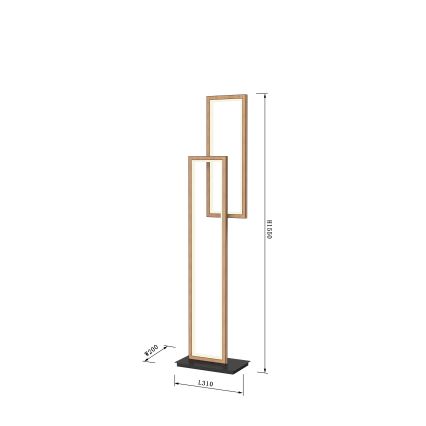 Wofi 3023-206 - Светодиодный торшер с регулированием яркости PESCARA LED/21W/230V