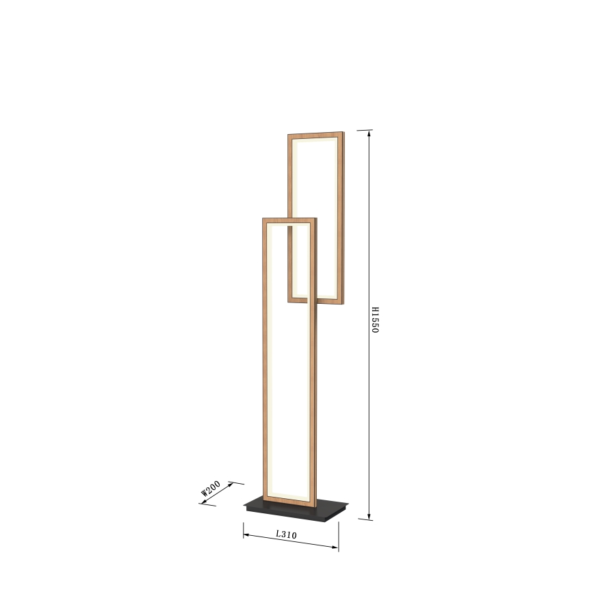 Wofi 3023-206 - Светодиодный торшер с регулированием яркости PESCARA LED/21W/230V