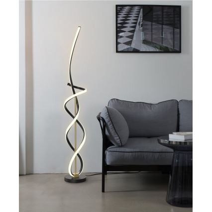 Wofi 3134-104 - LED Торшер з регулюванням яскравості INDIGO LED/31W/230V чорний/золотий