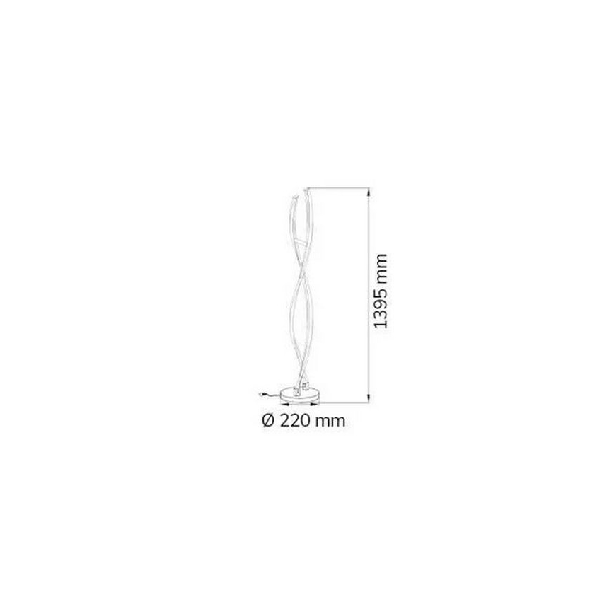 Wofi 3152.02.01.6000 - Светодиодный торшер с регулированием яркости IDANA 2xLED/14W/230V