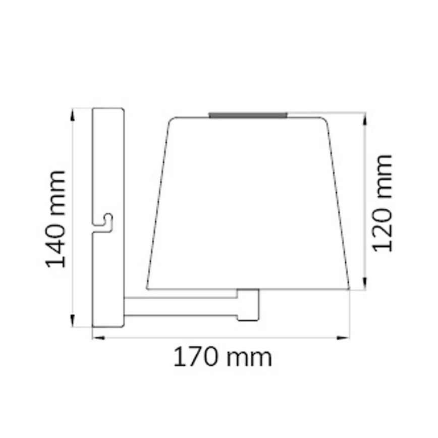 Wofi 4015.01.64.9000 - LED Настінний світильник з регулюванням затемнення GENK LED/2W/5V 2500 mAh
