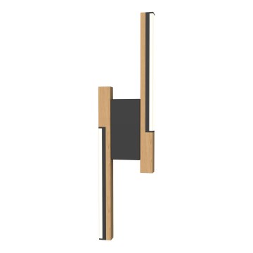 Wofi 4031-206- светодиодный диммируемый настенный светильник PALERMO 11W/230V из каучукового дерева