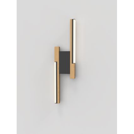 Wofi 4031-206 - Светодиодный настенный светильник с регулированием яркости PALERMO 11W/230V дерево/черный