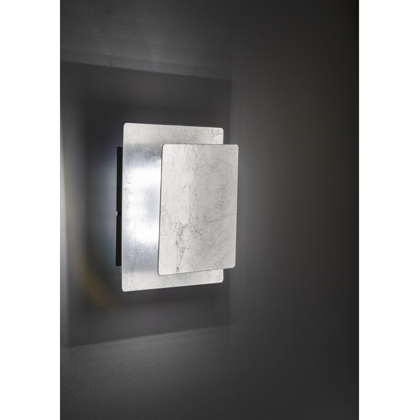 Wofi 4048-103Q - Світлодіодний настінний світильник BAYONNE LED/6,5W/230V срібний