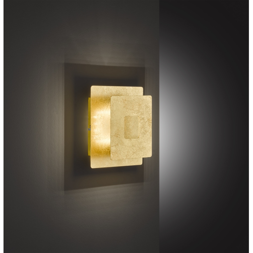 Wofi 4048-201Q - Светодиодный настенный светильник BAYONNE LED/6,5W/230V золотистый