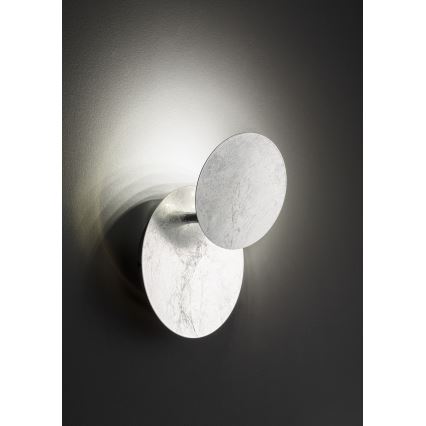 Wofi 4048-303R - Світлодіодний настінний світильник BAYONNE LED/6,5W/230V срібний