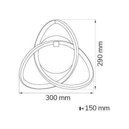 Wofi 4134.01.88.9000 - Светодиодный настенный светильник INDIGO LED/14W/230V