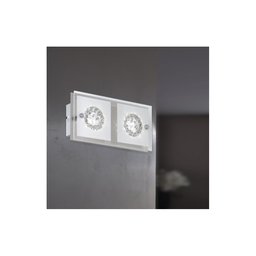 Wofi 4272.02.01.0000 - Светодиодный настенный светильник REIMS 2xLED/4W/230V