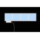 Wofi 4506.04.06.9000 - НАБІР 4x Світлодіодний настінний RGB-світильник з регулюванням яскравості LED/2W/230V + дистанційне керування