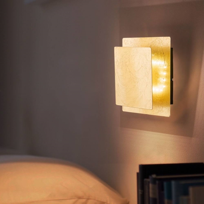 Wofi 451401159000 - Світлодіодний настінний світильник FEY LED/8W/230V золотий