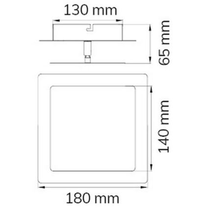 Wofi 451401709000 - Світлодіодний настінний світильник FEY LED/8W/230V матовий хром