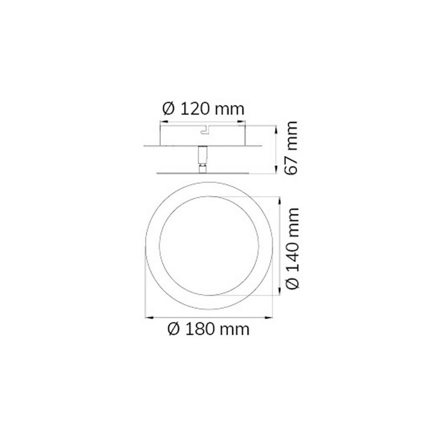 Wofi 451701709000 - Світлодіодний настінний світильник SLIGO LED/6W/230V матовий хром