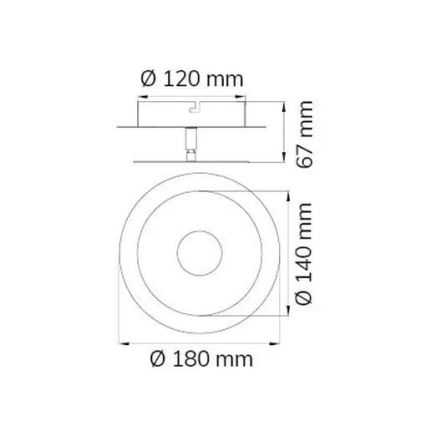 Wofi 451901709000 - Светодиодный настенный светильник AFIR LED/6W/230V матовый хром