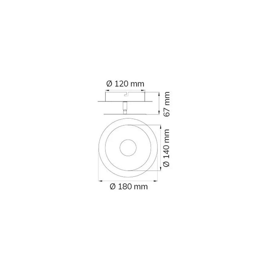 Wofi 451901709000 - Світлодіодний настінний світильник AFIR LED/6W/230V матовий хром