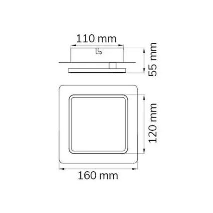 Wofi 4785.01.06.9000 - Світлодіодний настінний світильник SUTTER LED/4,5W/230V білий