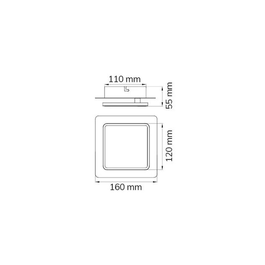 Wofi 4785.01.06.9000 - Світлодіодний настінний світильник SUTTER LED/4,5W/230V білий