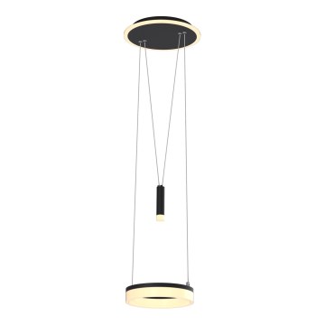 Wofi 6054-302 - Світлодіодна підвісна люстра з регулюванням яскравості JESSE LED/15,5W/230V чорний