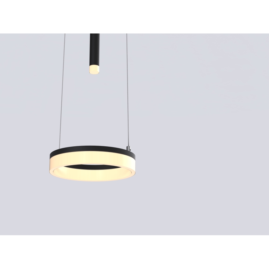 Wofi 6054-302 - Світлодіодна підвісна люстра з регулюванням яскравості JESSE LED/15,5W/230V чорний