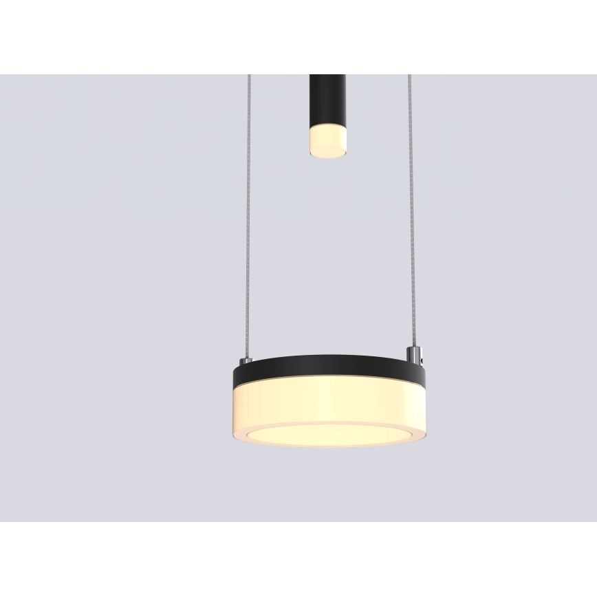 Wofi 6054-502 - Світлодіодна підвісна люстра з регулюванням яскравості JESSE LED/21W/230V чорний