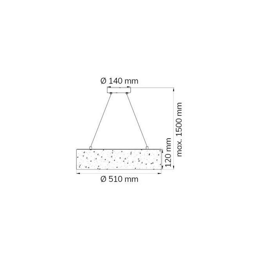 Wofi 6370.01.70.7000 - Светодиодная подвесная люстра LEIKA LED/21W/230V