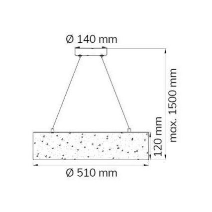 Wofi 6370.01.70.7000 - Світлодіодна підвісна люстра LEIKA LED/21W/230V