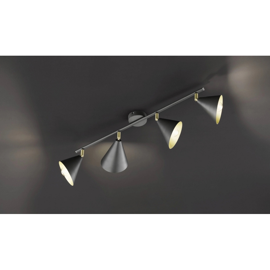 Wofi 70108G - Точковий світильник GLORIA 4xE14/28W/230V