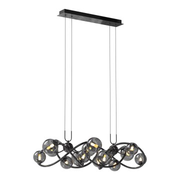 Wofi 7014-1405 - Светодиодная подвесная люстра NANCY 14xG9/3,5W/230V черный/блестящий хром