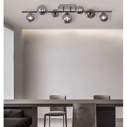 Wofi 7014-705W - Пристельова LED люстра VILLA 7xG9/3W/230V чорний