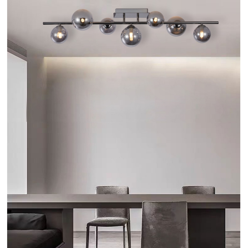 Wofi 7014-705W - Пристельова LED люстра VILLA 7xG9/3W/230V чорний