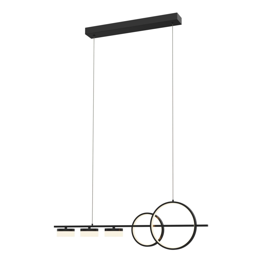 Wofi 7030-502 - Світлодіодна підвісна люстра з регулюванням яскравості MESSINA LED/40W/230V чорний
