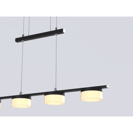Wofi 7054-502 - Светодиодная подвесная люстра с регулированием яркости JESSE LED/21W/230V черный