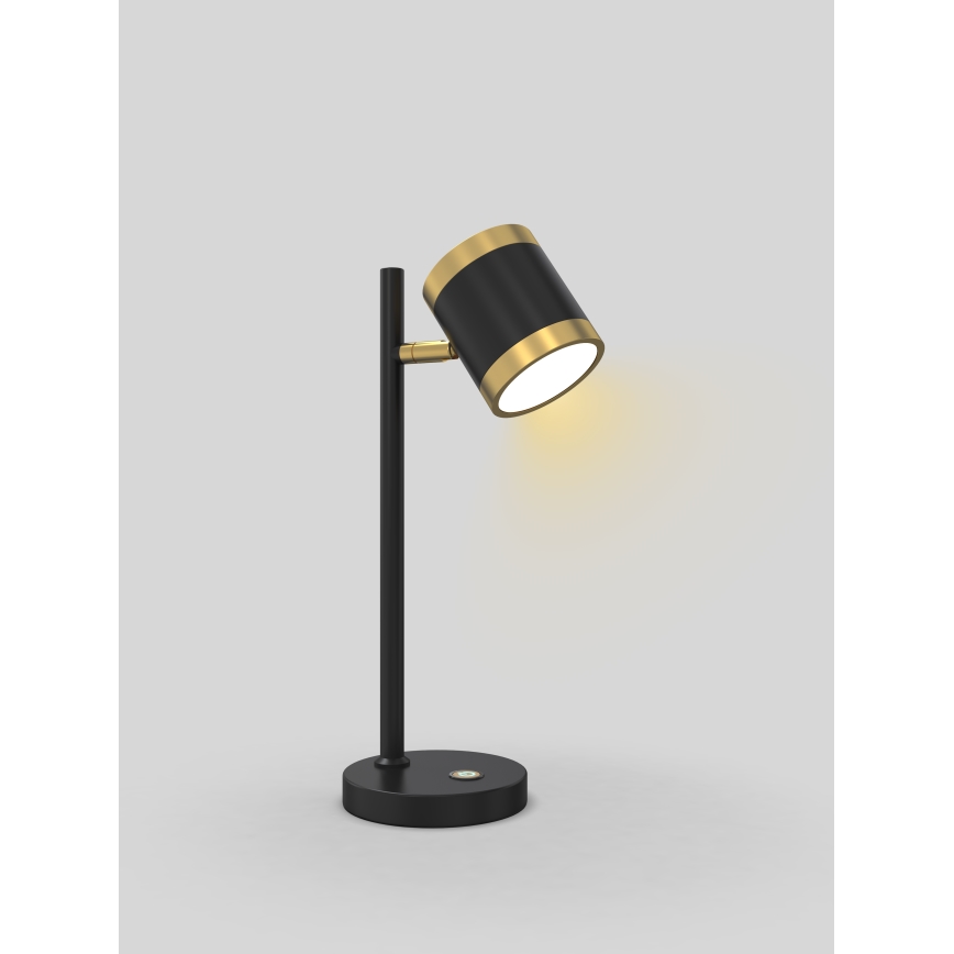 Wofi 8003-104S - Настільна LED лампа з регулюванням яскравості TOULOUSE LED/10W/230V чорний/золотий