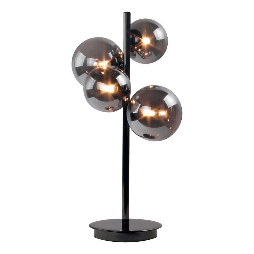 Wofi 8014.04.24.9000 - Світлодіодна настільна лампа VILLA 4xG9/3W/230V чорна