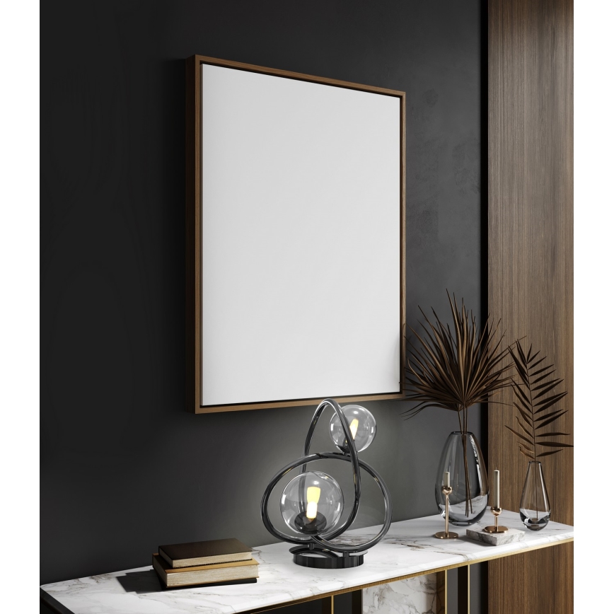 Wofi 8014-205 - Светодиодная настольная лампа NANCY 2xG9/3,5W/230V черный/блестящий хром