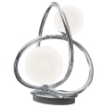 Wofi 8014-207 - Светодиодная настольная лампа NANCY 2xG9/3,5W/230V блестящий хром