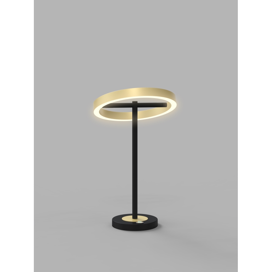 Wofi 8016-104 - LED Сенсорна настільна лампа з регулюванням яскравості BREST LED/10,5W/230V чорний/золотий