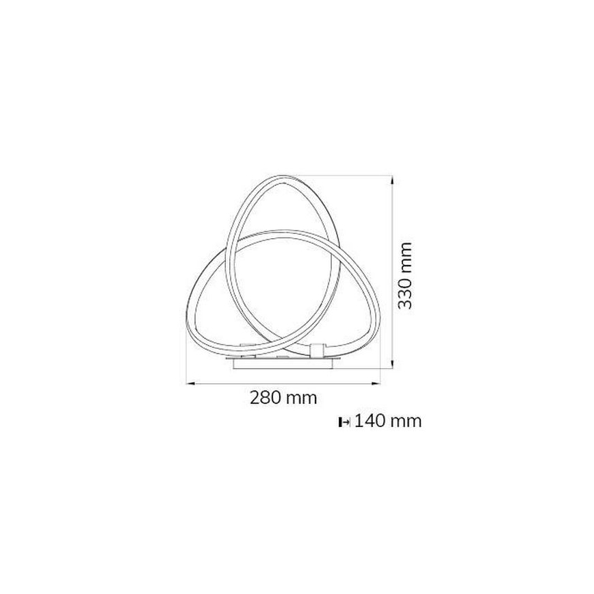 Wofi 8134.01.88.9000 - Настільна LED лампа з регулюванням яскравості INDIGO LED/19W/230V