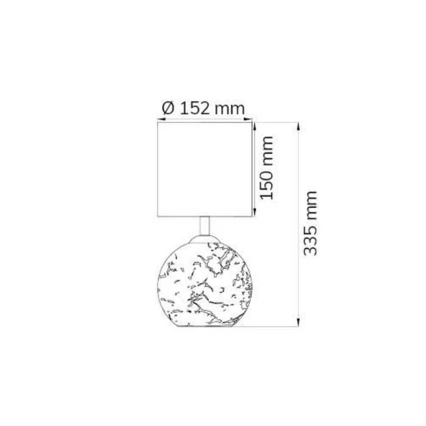Wofi 8149.02.13.6012 - Настільна лампа CARMEN 1xE14/40W/230V + 1xG9/10W золота