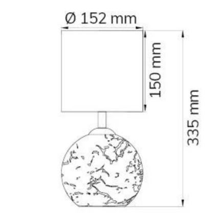 Wofi 8149.02.13.6012 - Настольная лампа CARMEN 1xE14/40W/230V + 1xG9/10W золотая