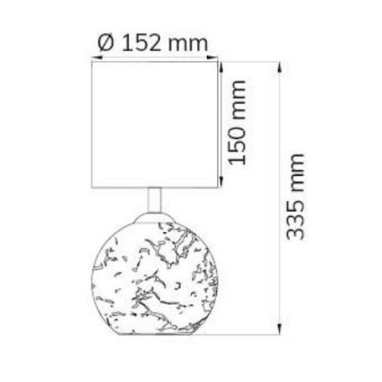 Wofi 8149.02.70.6006 - Настільна лампа CARMEN 1xE14/40W/230V + 1xG9/10W срібний