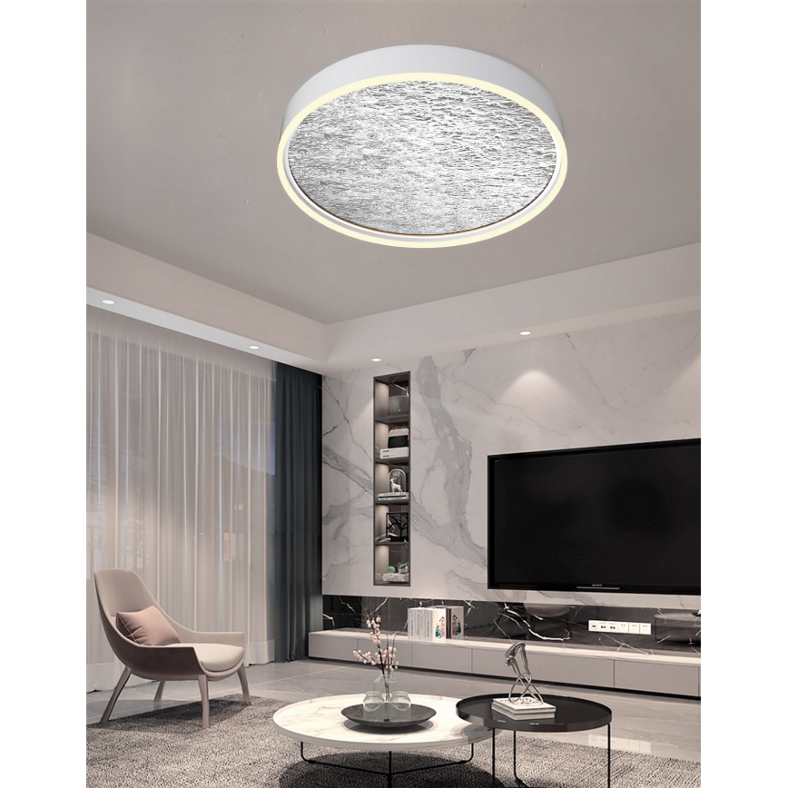 Wofi 9002-103L - Светодиодный потолочный светильник с регулированием яркости BORDEAUX LED/60W/230V серебристый